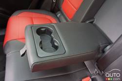 2017 Jaguar F Pace R Sport rear center armrest with cup holders