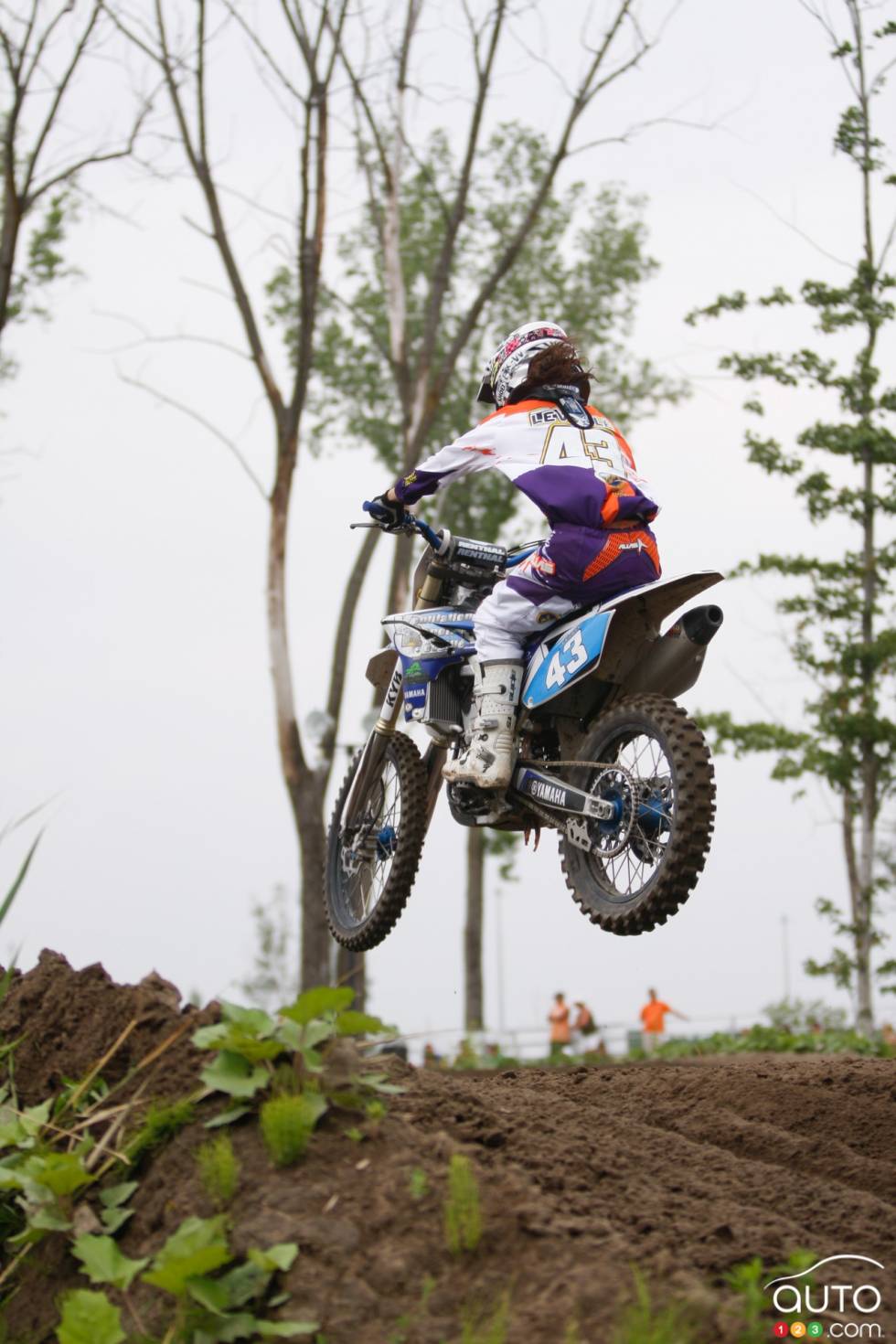 Émilie during a motocross championship round from the summer of 2013 at X-Town in Mirabel, QC