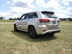 Rear view of the Grand Cherokee Trackhawk
