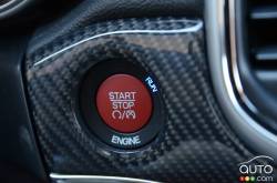 2016 Jeep Grand Cherokee SRT start and stop engine button