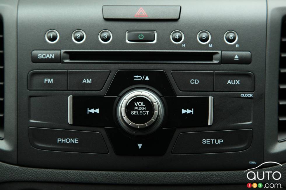 détails de la console centrale