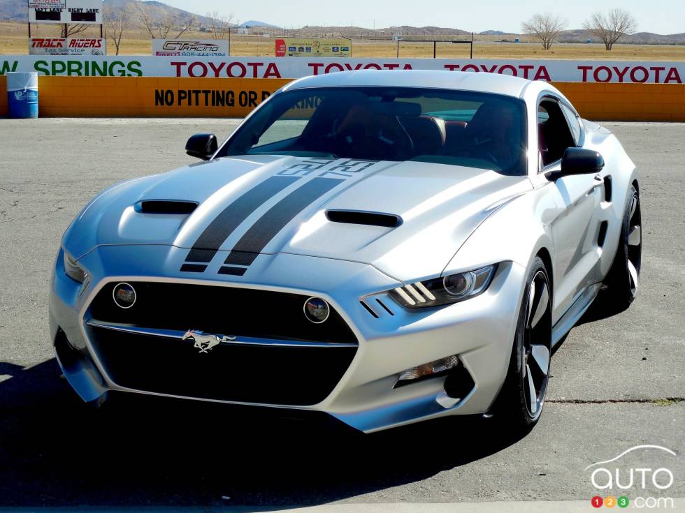 2015 Galpin-Fisker Mustang Rocket front 3/4 view