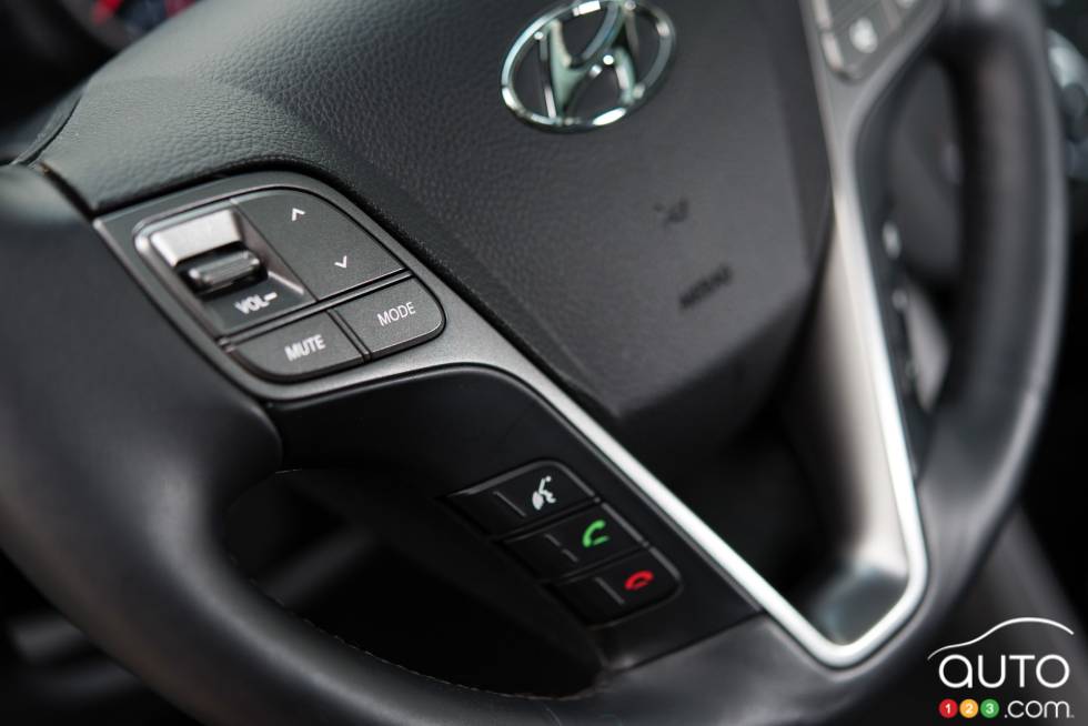 Steering wheel mounted audio controls