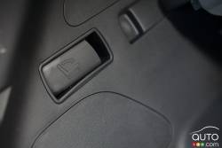 Rear seat adjustment lever