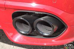 Exhaust pipe of the Cayenne