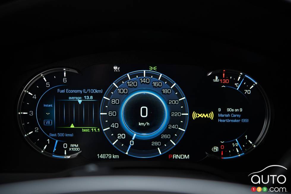 Instrumentation du Cadillac Escalade 2016