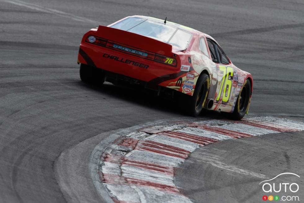 Jeff Lapcevich, Tim Hortons Dodge in action during race