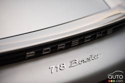 2017 Porsche 718 Boxster model badge