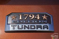 Écusson de la version du Toyota Tundra 4X4 CrewMax 1794 edition 2016