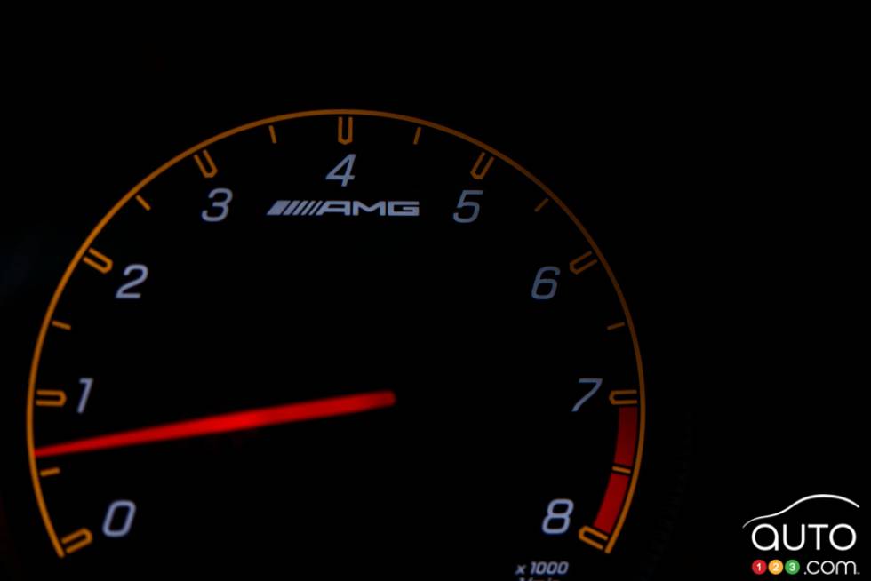2016 Mercedes AMG GT S gauge cluster