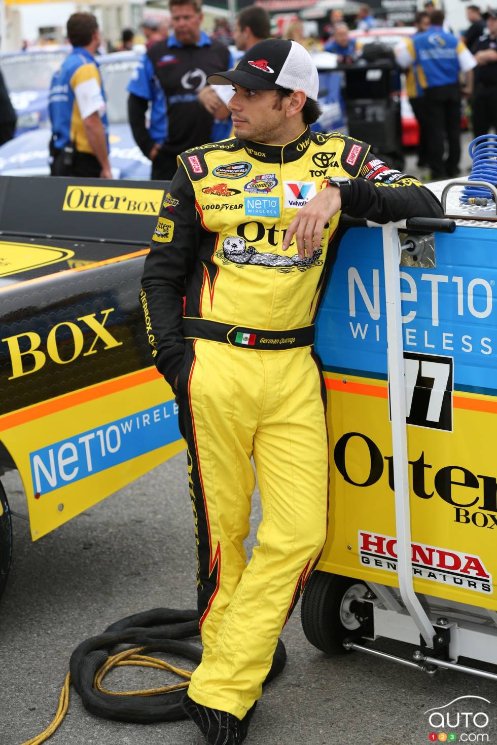 German Quiroga Jr, Toyota Otter Box avant la qualification