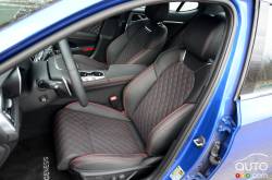 Front seats of the 2019 Genesis-3.3T-Sport