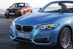 Vue de profil des BMW Série 2 Coupé et Cabriolet 2018