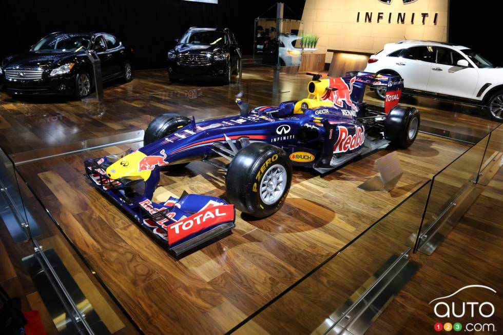 Red Bull Racing RB7 at the 2013 Montreal International Auto Show.