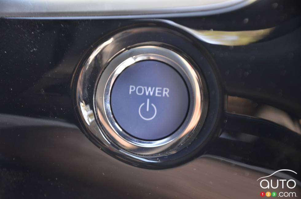 2017 Toyota Prius Prime start and stop engine button
