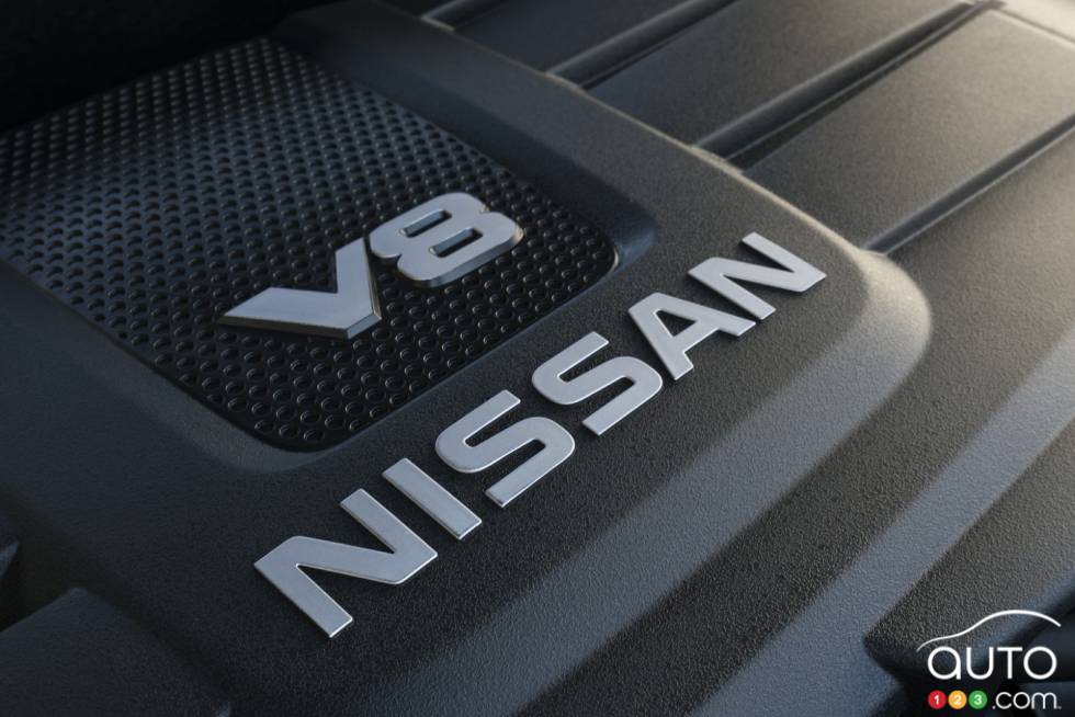 Détail du moteur du Nissan TITAN cabine simple 2017