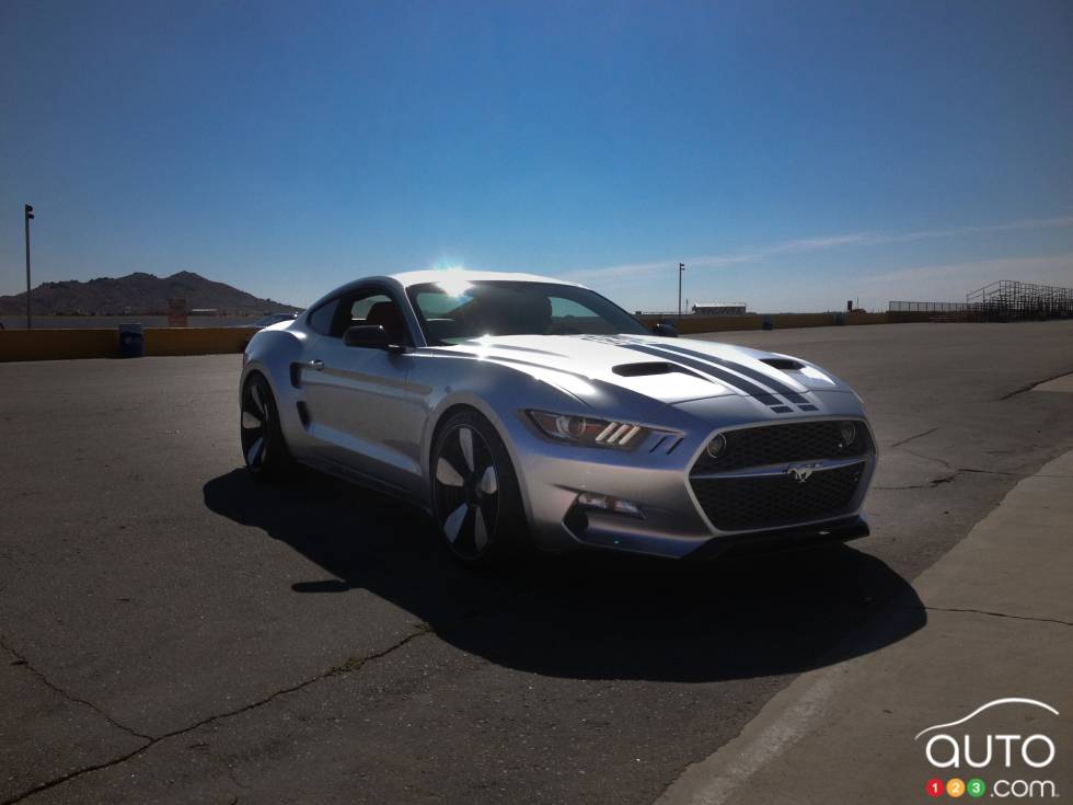2015 Galpin-Fisker Mustang Rocket front 3/4 view