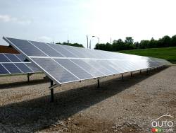 Panneaux solaires de l'usine GM 