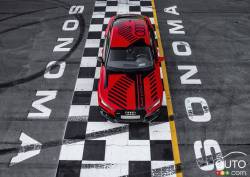 Vue du haut Concept Audi RS7 autonome