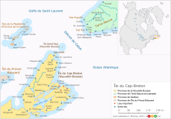 Ile du Cap Breton map
