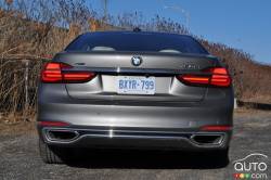 BMW 750Li xDrive 2016 vue arrière