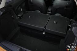 possibilité de positionnement des sièges arrières
