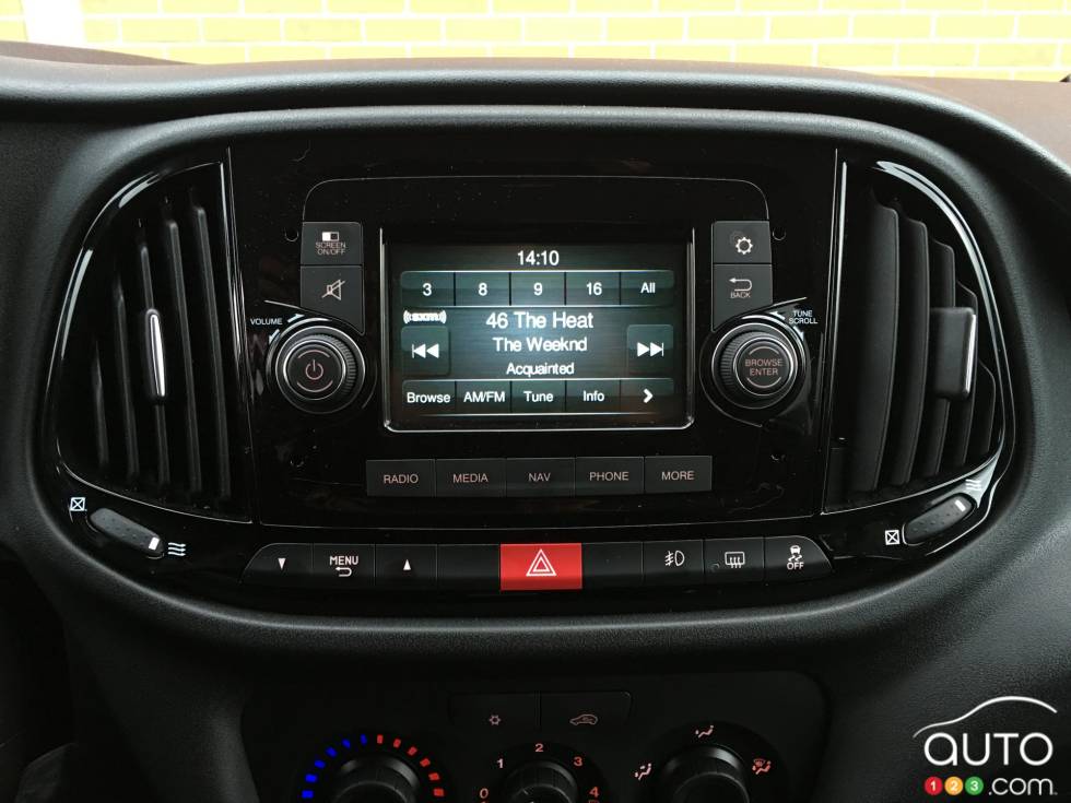 Écran info-divertissement du Ram ProMaster City 2015