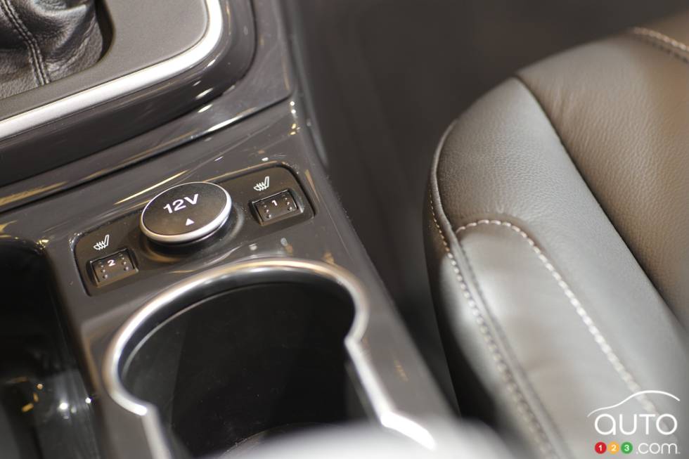 Power outlet on the centre console