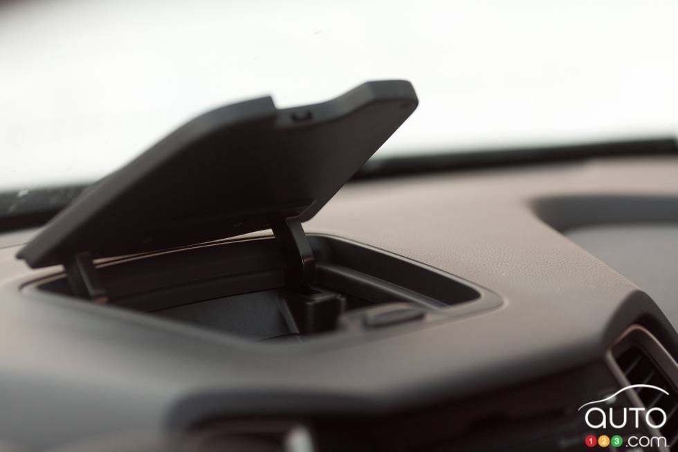 Storage atop the dashboard