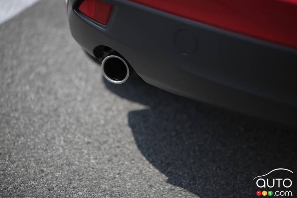 détails du pot d'échappement