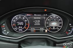 Instrumentation de l'Audi A4 2017