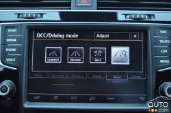 2016 Volkswagen Golf R driving modes