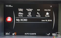 2016 Volvo XC60 T5 AWD infotainement display