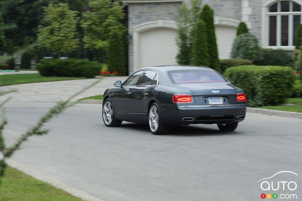 rear 3/4 action view