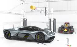 Vue 3/4 avant de l'Aston Martin AM-RB 001
