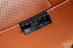 2017 Nissan GT-R seat detail