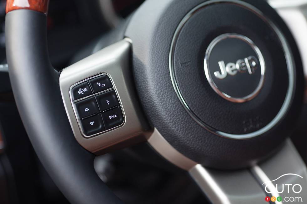 Steering wheel-mounted audio and Bluetooth controls