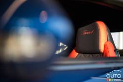 Détail intérieur de la Bentley Continental GT Speed