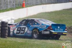 Paul Jean, BFI Canada Chevrolet crashes during race