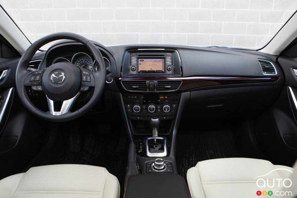 Dashboard and front seats