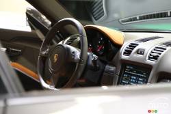 2014 Porsche Cayman interior.