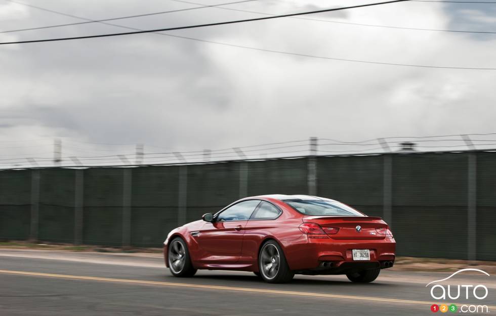 rear 3/4 action view