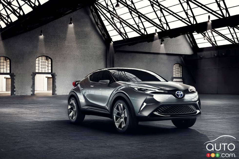 Vue 3/4 avant du Concept Toyota C-HR