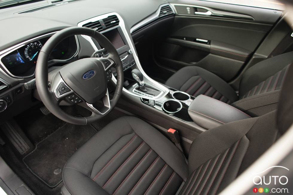 Dashboard and front seats