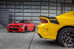 Détail extérieur du Dodge Charger Daytona 2017 et du Dodge Charger Daytona 392 2017