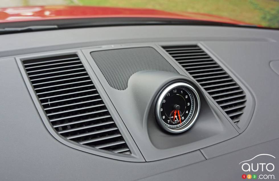 Détail intérieur de la Porsche Macan GTS 2017