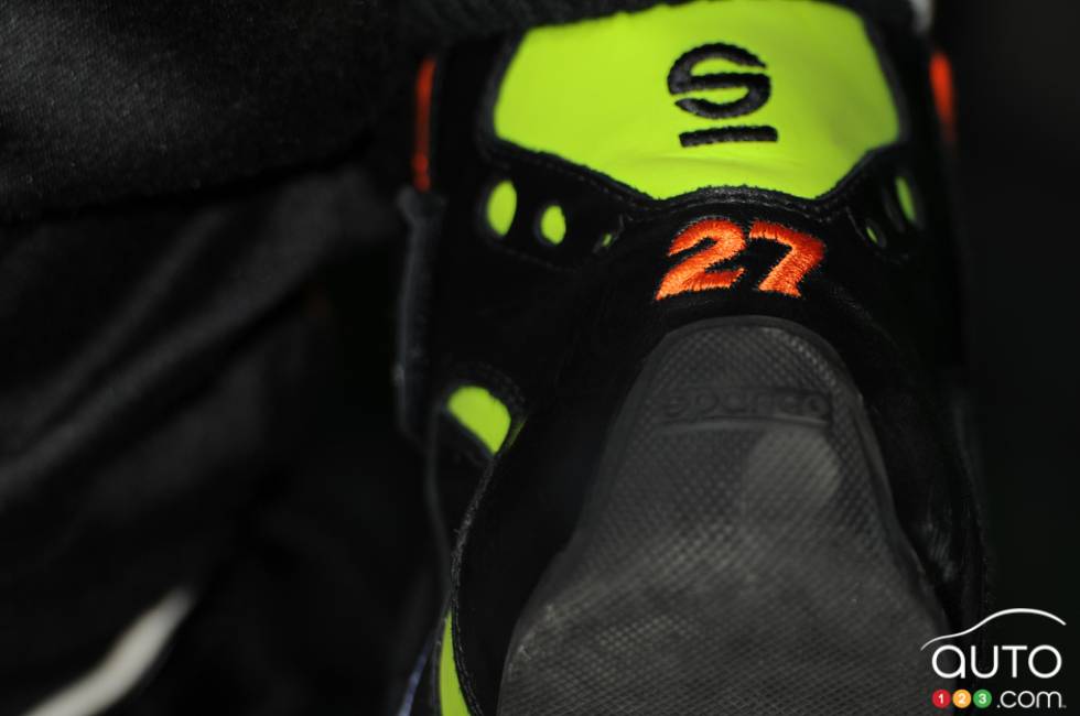 Soulier de James Hinchcliffe , Andretti Autosport