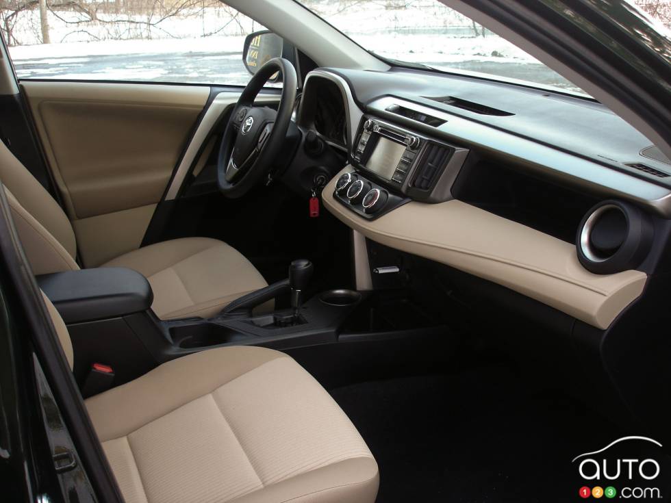 Dashboard and front seats