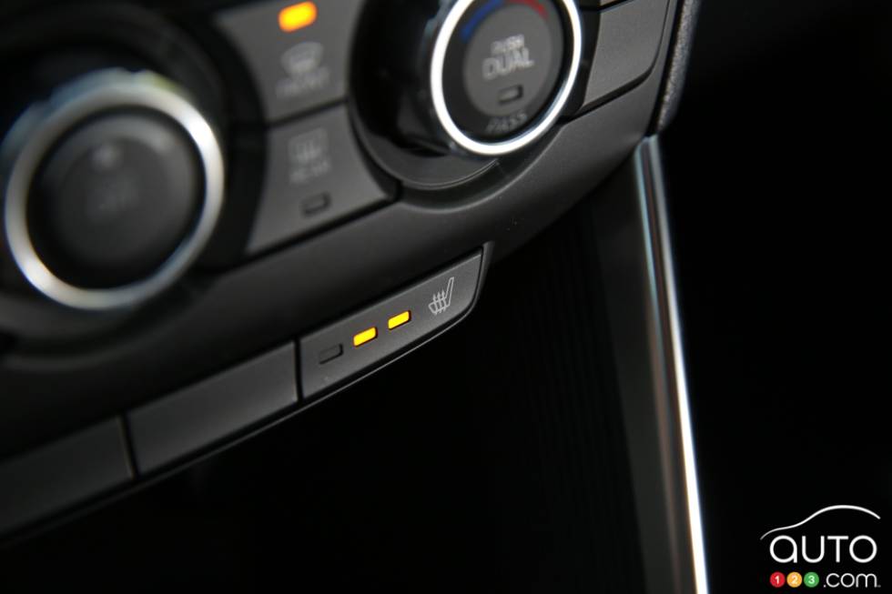 détails de la console centrale