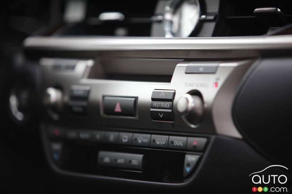 Radio and climate controls